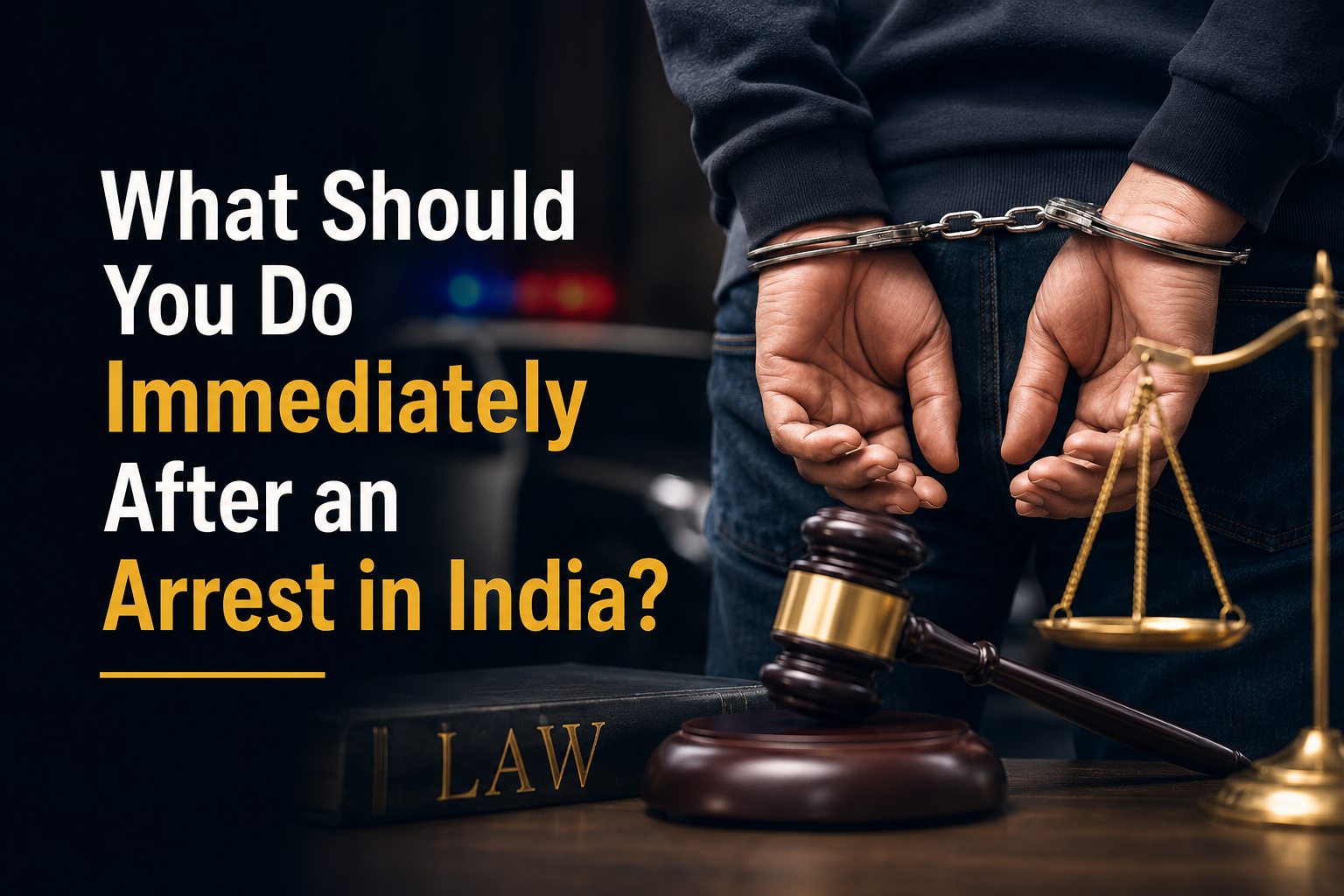 What Should You Do Immediately After an Arrest in India